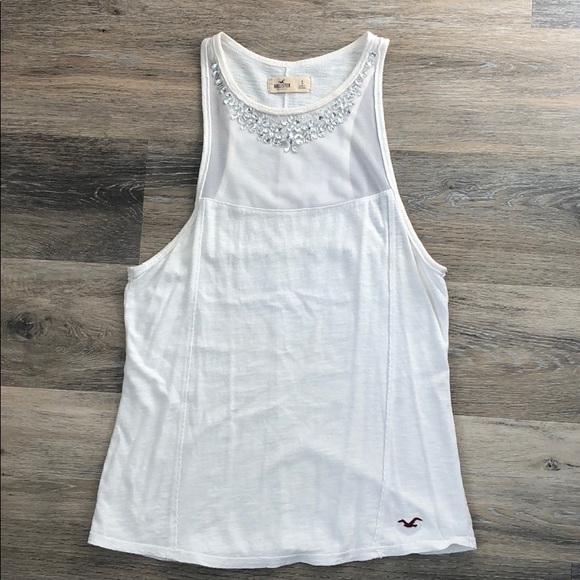 Hollister beaded tank top